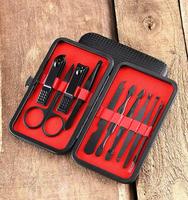 Vente en gros d'usine, ensemble de manucure professionnel en acier inoxydable de haute qualité 7 en 1, kit de soin des ongles, emballage personnalisé