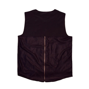 Professional Barber Sleeveless Vest for Men Customized Color 2 Pockets for Barber Tools One Way Zipper Waterproof Eco-Friendly - Product Image 2