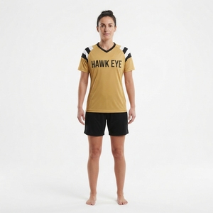 Camiseta de Fútbol Personalizada para Mujer, Talla Grande, Manga Corta, Poliéster, Uniforme de Equipo, Ropa Deportiva - Product Image 6