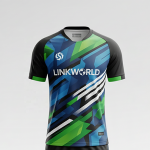 Nuevo diseño de sublimación Unisex, conjuntos de camisetas de fútbol, personalizado, transpirable, Anti-UV, ropa deportiva de fútbol de secado rápido, uniforme de equipo de fútbol - Product Image 4