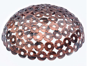 Antique <b>Copper</b> Metal Art Fruit Basket Vintage Decorative Wire Bowl for Kitchen & Dining <b>Table</b> - Product Image 2