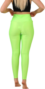 Leggings taille haute pour femme, couleur unie, extensibles, en tricot, Spandex Nylon, sportifs, toutes saisons, effet push-up et rehaussement des fesses - Product Image 4