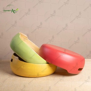 Tazón Curvo Más Vendido, Tazón de Bambú 100% Natural para Uso Doméstico y en Restaurantes de Thanh Nam Arts - Product Image 3