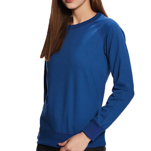 Custom Made Women's Sweatshirt 100% Cotton Casual Street Wear Solid Pattern Breathable Waterproof Eco-Friendly Low Price - Product Image 4