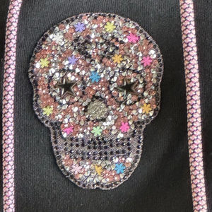 Sudadera con Capucha de Algodón 100% para Hombre, Ajuste Regular, con Cristales, Estilo Urbano, Oversize, Brillante, con Pedrería Grande, de Invierno, de Alto Gramaje, Novedosa y a la Moda - Product Image 6