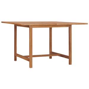 Tavolo da Pranzo in Legno di Teak Massiccio Marrone Dorato Caldo 47,2x47,2 Pollici - Product Image 1