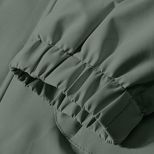 เสื้อแจ็คเก็ตผู้ชายแบบมีฮู้ด ซิปเต็มตัว ผ้าฟลีซ กันลม กันน้ำ ทรงหลวม สีพื้น  โลโก้แบบกำหนดเองได้  เหมาะสำหรับใส่เล่นกีฬาหรือใส่เป็นทางการ - Product Image 3