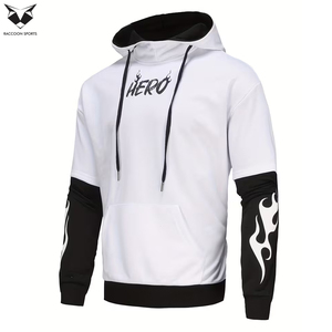 Sudaderas con capucha de corte deportivo para hombre, sudaderas deportivas al por mayor, ropa informal personalizada, sudaderas con capucha de doble capa de ajuste holgado para uso diario - Product Image 2