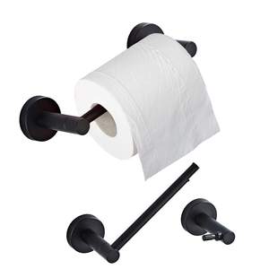 Porte-rouleau de papier toilette mural en métal, accessoires de salle de bain, support de papier hygiénique en métal - Product Image 1