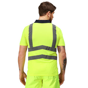 <b>Top</b> Quality Viz Polo Shirts For Plus Size Half Sleeve Quick Dry Casual Style High Quality Work Wear Size With <b>Reflective</b> Tape - Product Image 6
