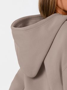Sudaderas con capucha cortavientos transpirables para mujer, estilo oversize, antiencogimiento, ajuste holgado, diseños OEM, doble capa para mujer - Product Image 5