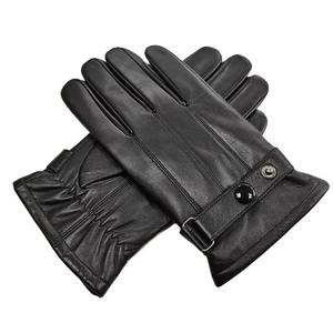 Gants tactiles en cuir de haute qualité, respirants, doublure cachemire ultra douce, thermiques, pour homme, décontractés, été, cyclisme - Product Image 1