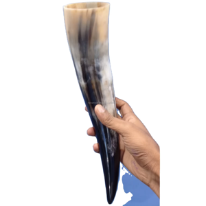 เขาสัตว์แกะสลักลายอินเดียแบบโบราณ คุณภาพสูง เป็นมิตรกับสิ่งแวดล้อม ทำจากวัสดุออร์แกนิก พร้อมฐานตั้ง ของขวัญแปลกใหม่ - Product Image 4