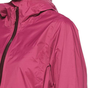 <b>Women</b> Hooded Windproof <b>Jacket</b> Full Sleeve Zipper Closure Solid Color Polyester Outerwear Autumn Casual Wear - Product Image 4