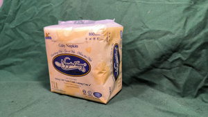 Serviettes carrées blanches jetables de haute qualité 2ply 3ply pâte de bois vierge ultra douce style sac à dîner imprimé en gros - Product Image 3