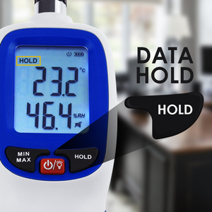 Medidor Digital de Temperatura y Humedad de Alta Precisión, Psicrómetro Industrial Portátil, Punto de Rocío, Termohigrómetro - Product Image 6