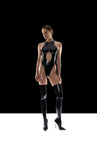 Combinaison en latex pour femme, manches longues, fermeture éclair, combinaison brillante, costume érotique pour adulte, cosplay, combinaison en latex et costume - Product Image 4