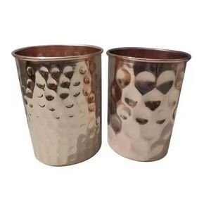 Vasos de Cobre Martillado, Ecológicos y Rústicos, para Agua, Jugo, Cócteles, Uso en el Hogar, Cocina y Bar - Product Image 6
