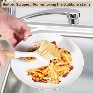 Set di 2 Spazzole in Ghisa per Pulizia Piatti e Pentole con Manico, Facili da Usare - Product Image 3