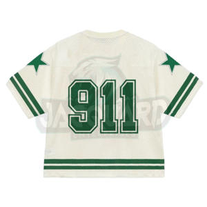 Camiseta de malla con cuello en V para hombre, ligera, deportiva, de verano, a la moda y muy demandada por los clientes. - Product Image 3