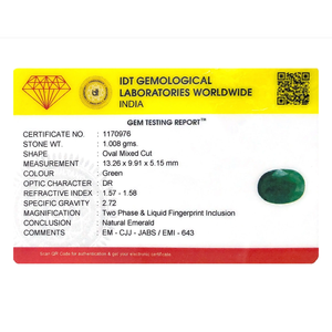 Natural Emerald Loose Gemstone 5.04 Carat Certified AA Quality Emerald Green - Product Image 4