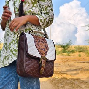 Offre Spéciale sac à bandoulière en cuir de vachette pour femme fait à la main noir blanc daim frange gland été fermeture éclair épaule fronde en cuir véritable - Product Image 2