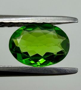 Pierre précieuse naturelle de tsavorite grenat, taille ovale, vert éclatant, pierre de collection pour bijoux - Product Image 3