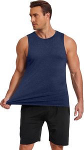Mens Fashion Tank <b>Top</b> <b>Oversize</b> Sleeveless Muscle Fit Gym <b>Vest</b> Lightweight Breathable Workout Training Shirt Custom Front Anti-UV - Product Image 3
