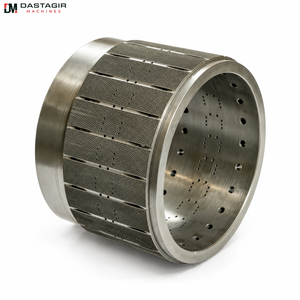 Tambor Rodante Segmentado para Máquinas de Fabricación de Cigarrillos |   Rodillo Metálico Industrial de Precisión con Diseño de Superficie Perforada - Product Image 1