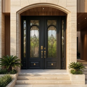 Premium Custom Wrought Iron <b>Swing</b> Door Powder-coated Weather Resistant Elegant Entryway for Commercial and Residential - Product Image 3