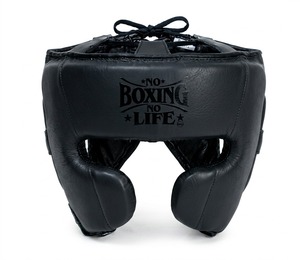 หมวกป้องกันศีรษะแบบสั่งทำพิเศษ No Boxing No Life ผลิตจากหนังแท้ 100% พร้อมสีที่กำหนดเอง สำหรับฝึกศิลปะการต่อสู้สำหรับผู้ใหญ่ - Product Image 3