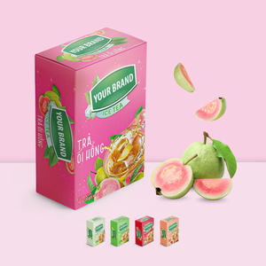 Muestras gratis Rosa guayaba bebida instantánea en polvo listo para beber té energético 10 18 palos por caja embalaje de té personalizado - Product Image 1