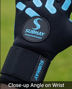 Professional High-<b>Match</b> Unisex Football Goalkeeper Gloves SUBHAY New Natural Latex Half Pipe Finger Reverse Bag Wear-Resistant - Product Image 2