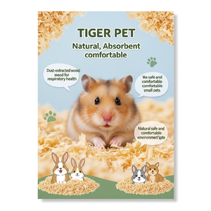 Ropa de cama de virutas de madera de pino natural para mascotas pequeñas Control de olores y absorción de humedad - Product Image 4