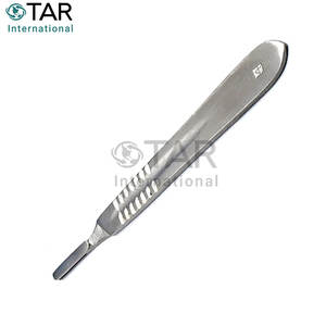 มีดผ่าตัดเคลือบโครเมียม หมายเลข เครื่องมือตัดผ่าตัดเหล็กกล้าคาร์บอน 22 ใบมีด สำหรับใช้ในห้องปฏิบัติการทางการแพทย์ งานฝีมือ และงานอดิเรก - Product Image 4