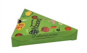 Boîtes à pizza pliables en forme de triangle, personnalisées, en gros, à bas prix, pour emporter, emballages alimentaires jetables pour mini-pizzas - Product Image 5