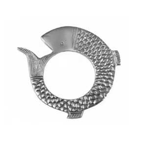Modern Wire Crescent Moon Teapot Holder <b>Trivet</b> Chrome Metal Heat Resistant Table Stand - Product Image 5