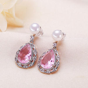 Bijoux Zhuji, vente en gros haut de gamme, boucles d'oreilles en forme de goutte d'eau Liujing S925, perles d'eau douce véritables, boucles d'oreilles pendantes, bijoux de niche à la mode - Product Image 1
