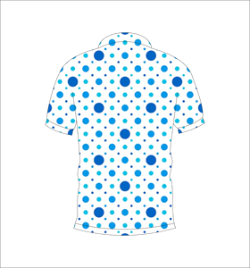 Camiseta Polo para Hombre, Blanca con Diseño de Lunares Azules, Sublimación Personalizada, Manga Corta, Camisa de Golf de Verano, Transpirable, Ligera, Informal - Product Image 2