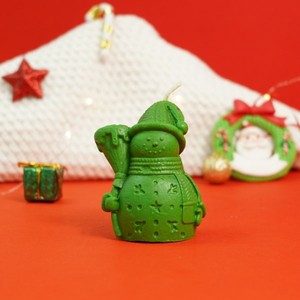 Snowman Christmas <b>Candle</b> Rustic Decorative Accent for Holiday Home Decor Winter Ambiance Festive Table Centerpiece and <b>Gift</b> - Product Image 1