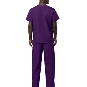 Comfortable Custom Made 100% Cotton Twill <b>Plus</b> <b>Size</b> Lightweight Medical <b>Scrub</b> Uniform - Product Image 2