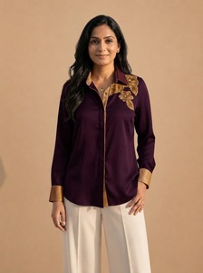 <b>Women</b> Cotton Shirt Comfortable Breathable Casual Fashion <b>Top</b> for Daily Wear Soft Lightweight Clothing Direct Supplier Wholesale - Product Image 2
