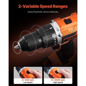 Kit Combo 2 Utensili Cordless 20V Max: Trapano 1/2 e Avvitatore a Impulsi 1/4, Set Compatto di Utensili Elettrici - Product Image 6