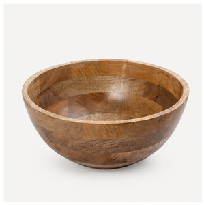 Bol à salade en bois d'acacia artisanal écologique de qualité supérieure, grand bol rond en bois naturel pour mélanger les fruits, pour une utilisation en cuisine - Product Image 3