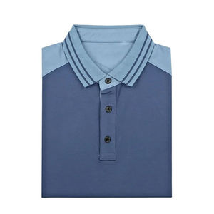 Camisa de golf de verano 2026 para hombre, de manga corta, 100% algodón, estilo casual de negocios, a la moda, holgada, con solapa, transpirable, con logo frontal. - Product Image 4