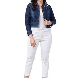 Nouvelle collection 2026 : Vestes en jean tendance pour femmes – Meilleures ventes, style décontracté, boutonnées, pour filles - Product Image 6