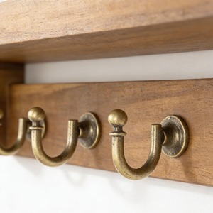 Wooden <b>Key</b> Holder With Mail Storage <b>Wall</b> Mounted <b>Hooks</b> Ideal For Entryway Stylish Home Decor And Space Saving Solution - Product Image 2