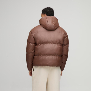 Manufacturer Custom High Quality Autumn Puffer Jacket Men Stand Bubble Padded Waterproof Eco-Friendly Windbreaker Solid <b>Pattern</b> - Product Image 1