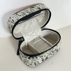 Wholesale Handmade Cowhide Leather Jewelry <b>Box</b> <b>Tooled</b> Floral Pattern Case Zipper Travel Organizer Western Style <b>Storage</b> Gift <b>Box</b> - Product Image 6