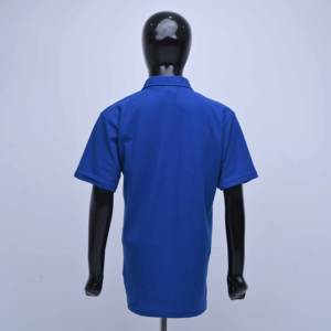 Qualité supérieure avec logo personnalisé, fabrication de polos de rugby bleus à col court, 3 boutons sur le devant avec broderie, t-shirts pour femmes - Product Image 5